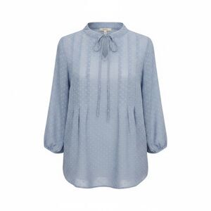 4/$35 Charming Charlie Shear Gray Blouse sz S